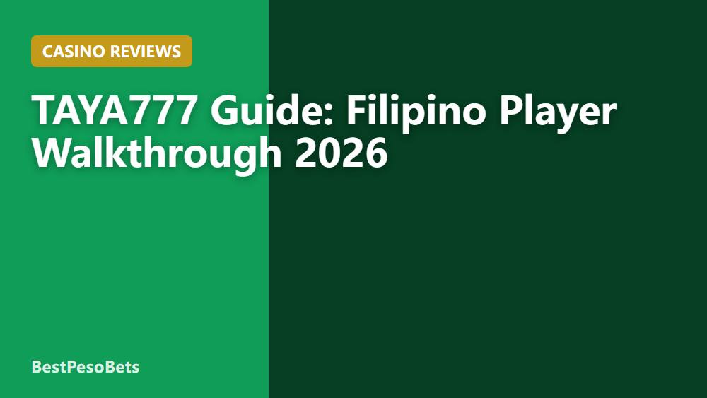 TAYA777 Guide: Filipino Player Walkthrough 2026